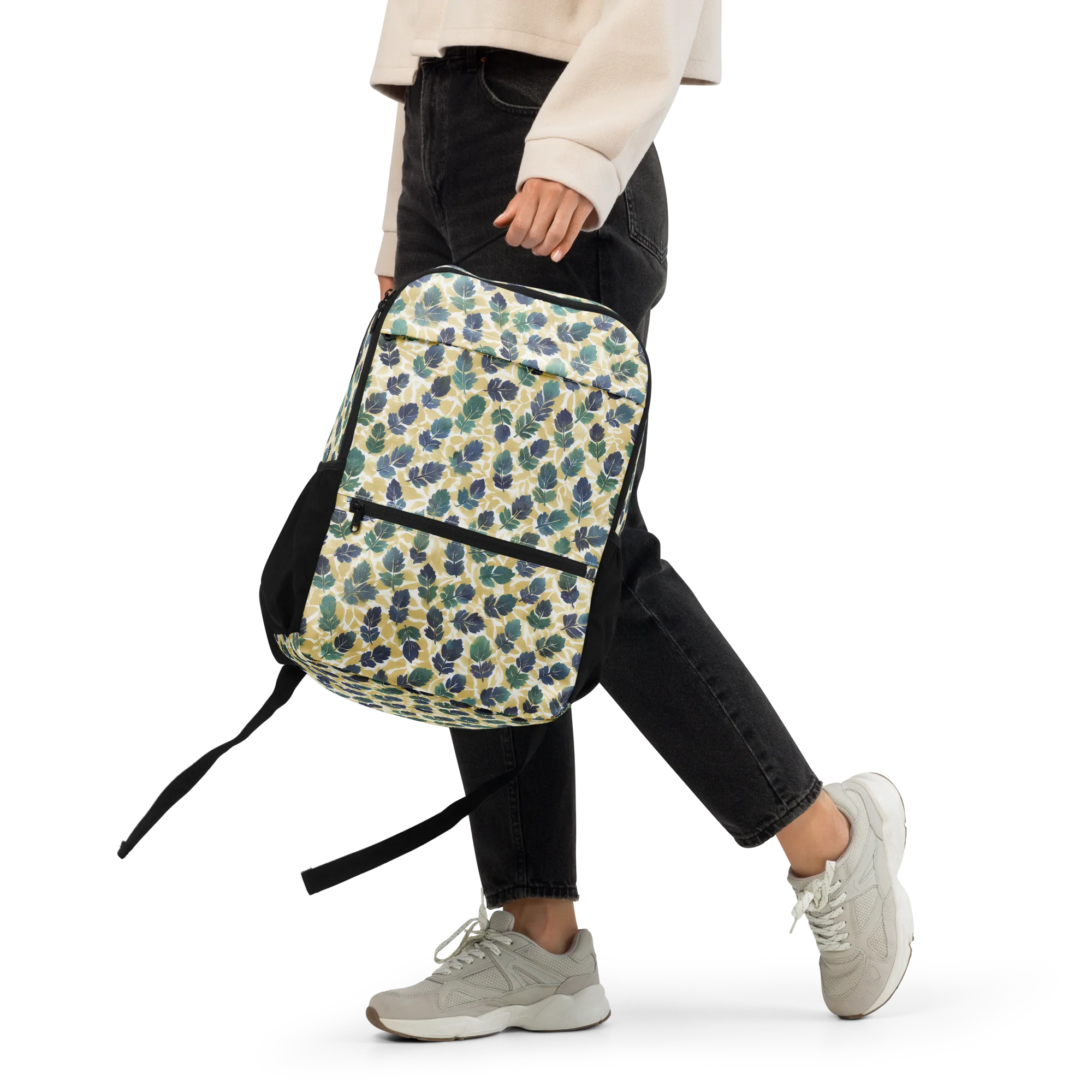 Golden Leaf Drift on Utility Backpack — Front