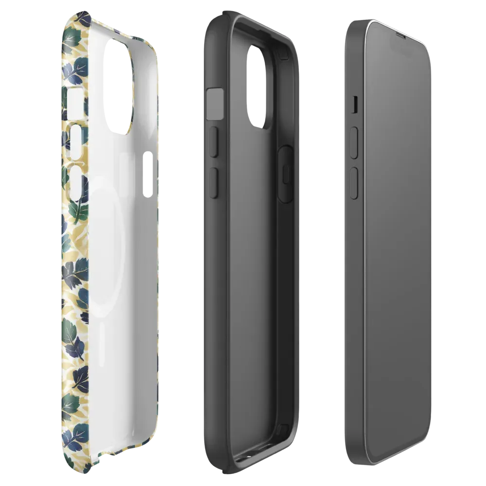 Golden Leaf Drift on MagSafe Tough Case for iPhone® — Front
