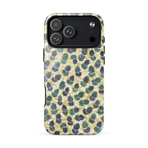 Golden Leaf Drift on a MagSafe Tough Case for iPhone®