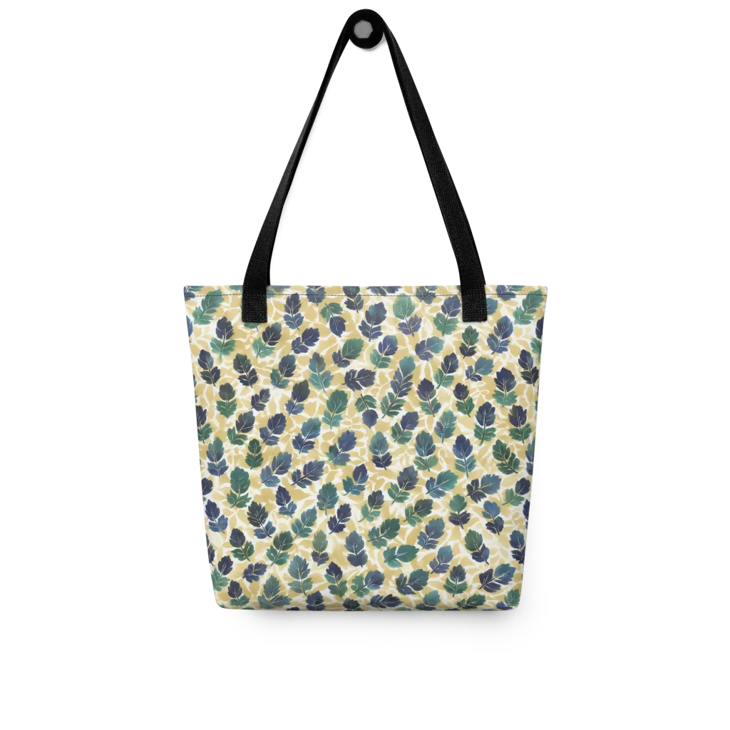 Golden Leaf Drift on Tote Bag — Front