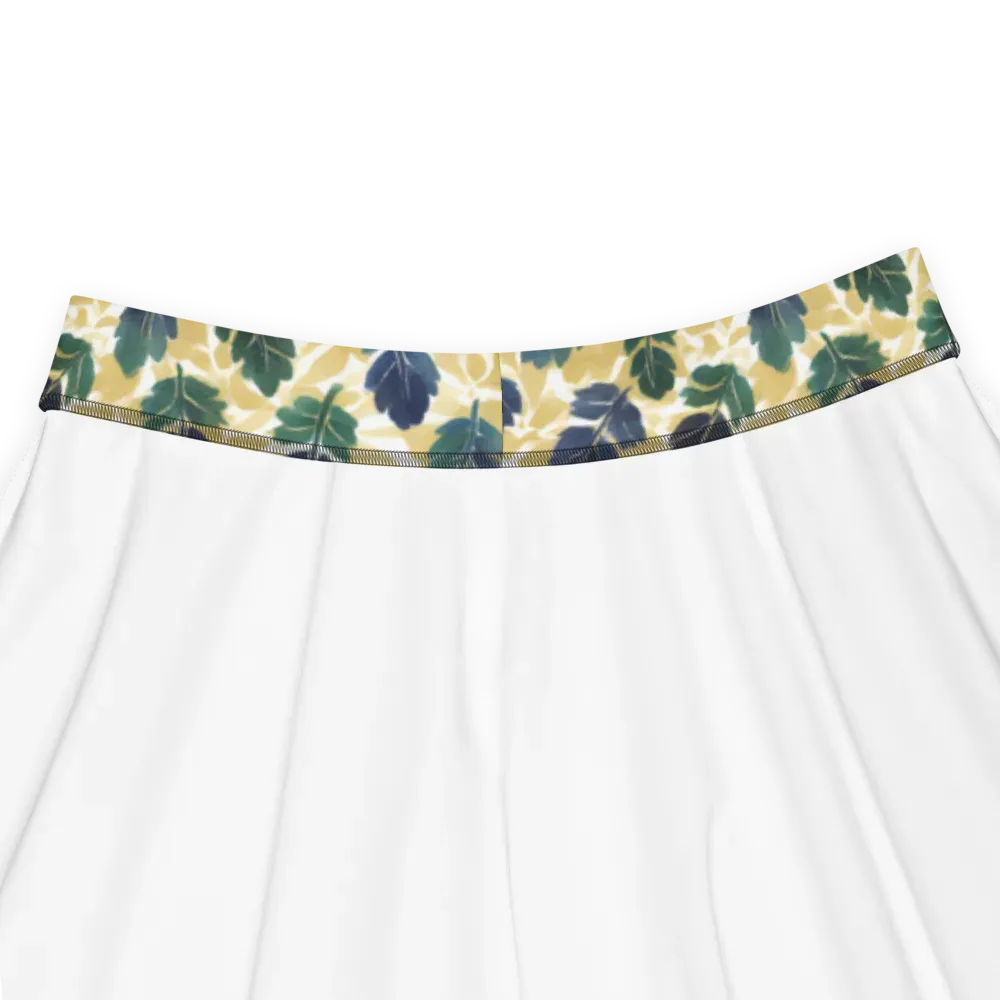 Golden Leaf Drift on Skater Skirt — Product details