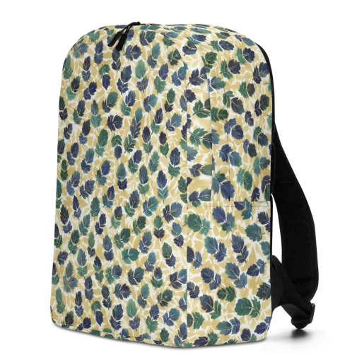Golden Leaf Drift on a Minimalist Backpack