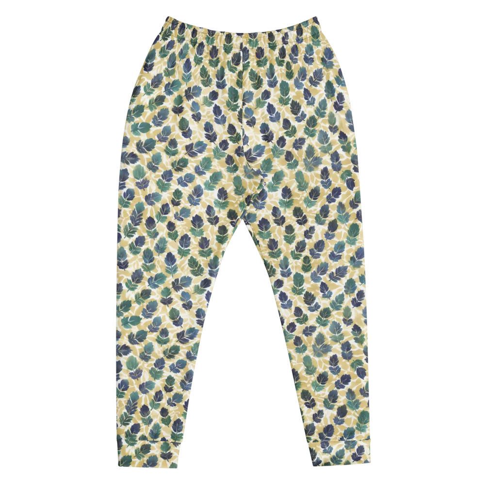 Golden Leaf Drift on Men's Joggers — Front
