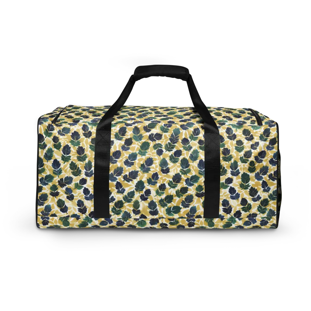 Golden Leaf Drift on Duffle Bag — Back
