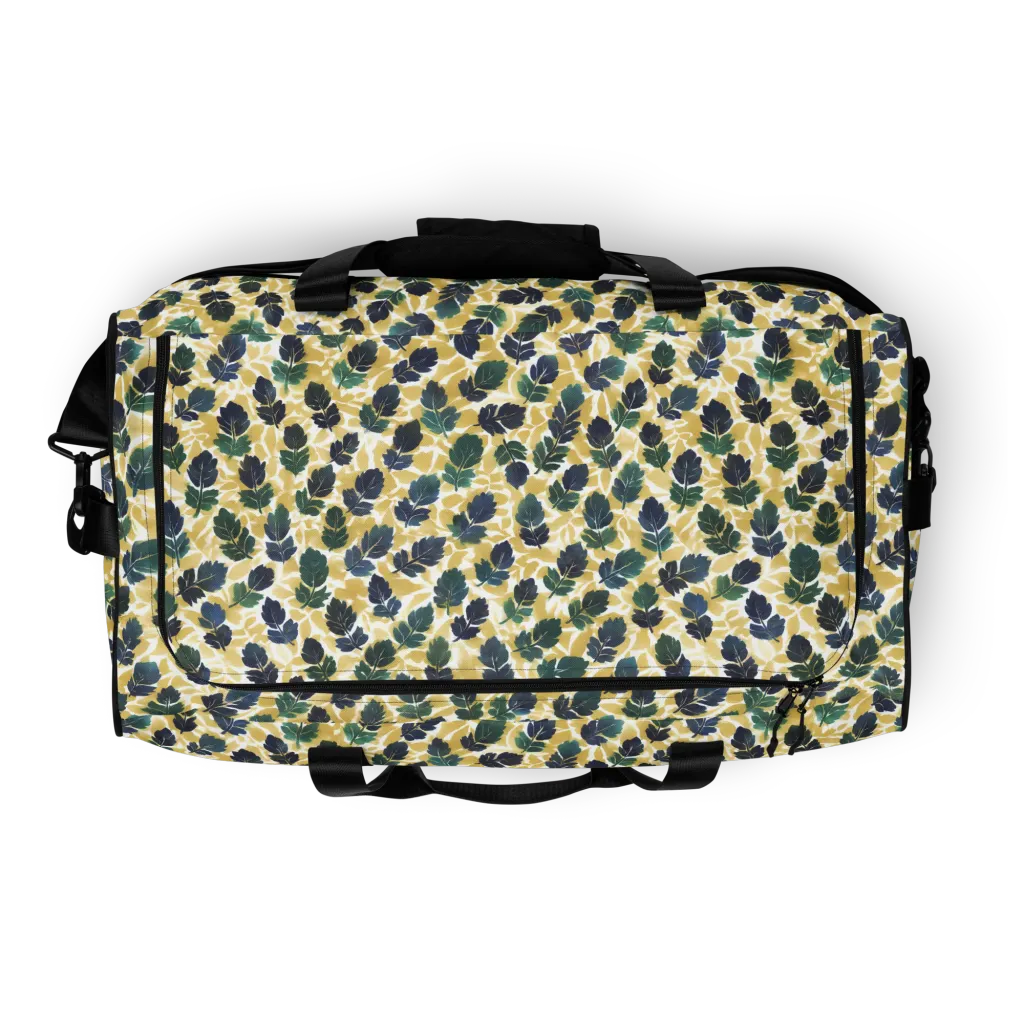 Golden Leaf Drift on Duffle Bag — Top
