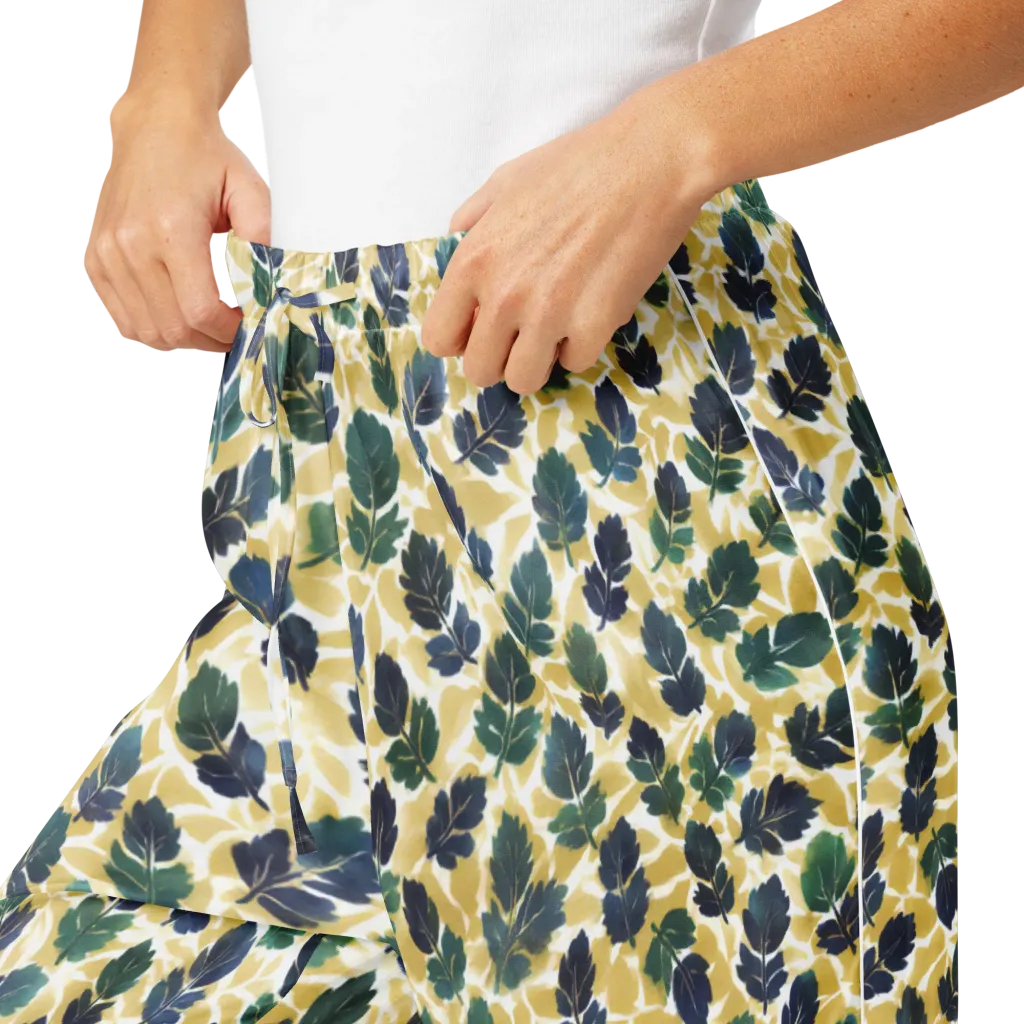 Golden Leaf Drift on Women's Pajama Pants — Product details