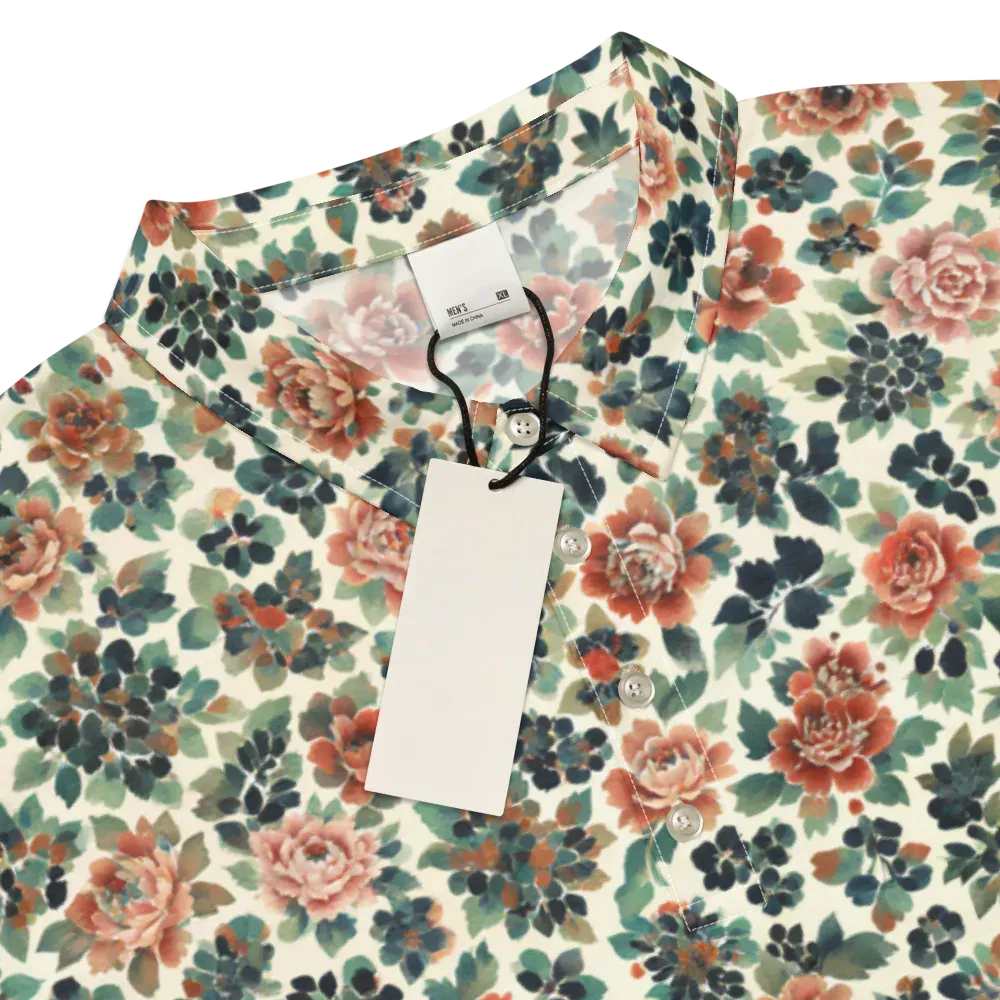 Twilight Rose Garden on Men's Slim Fit Polo Shirt — Product details