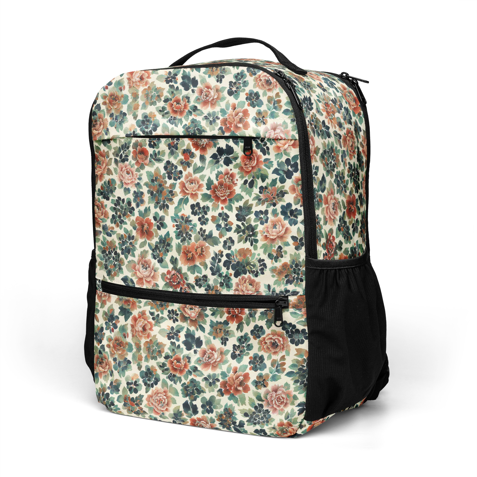 Twilight Rose Garden on Utility Backpack — Left Front