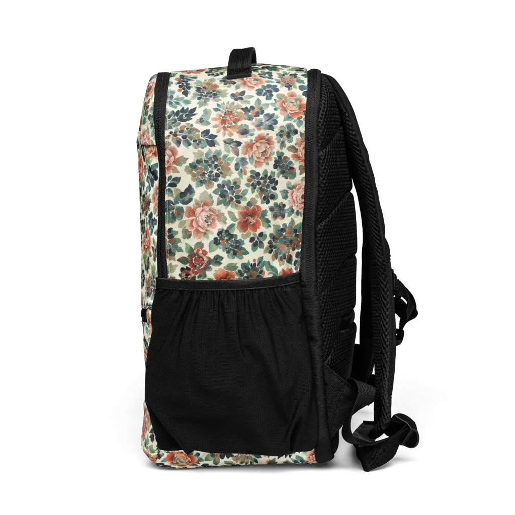 Twilight Rose Garden on Utility Backpack — Left