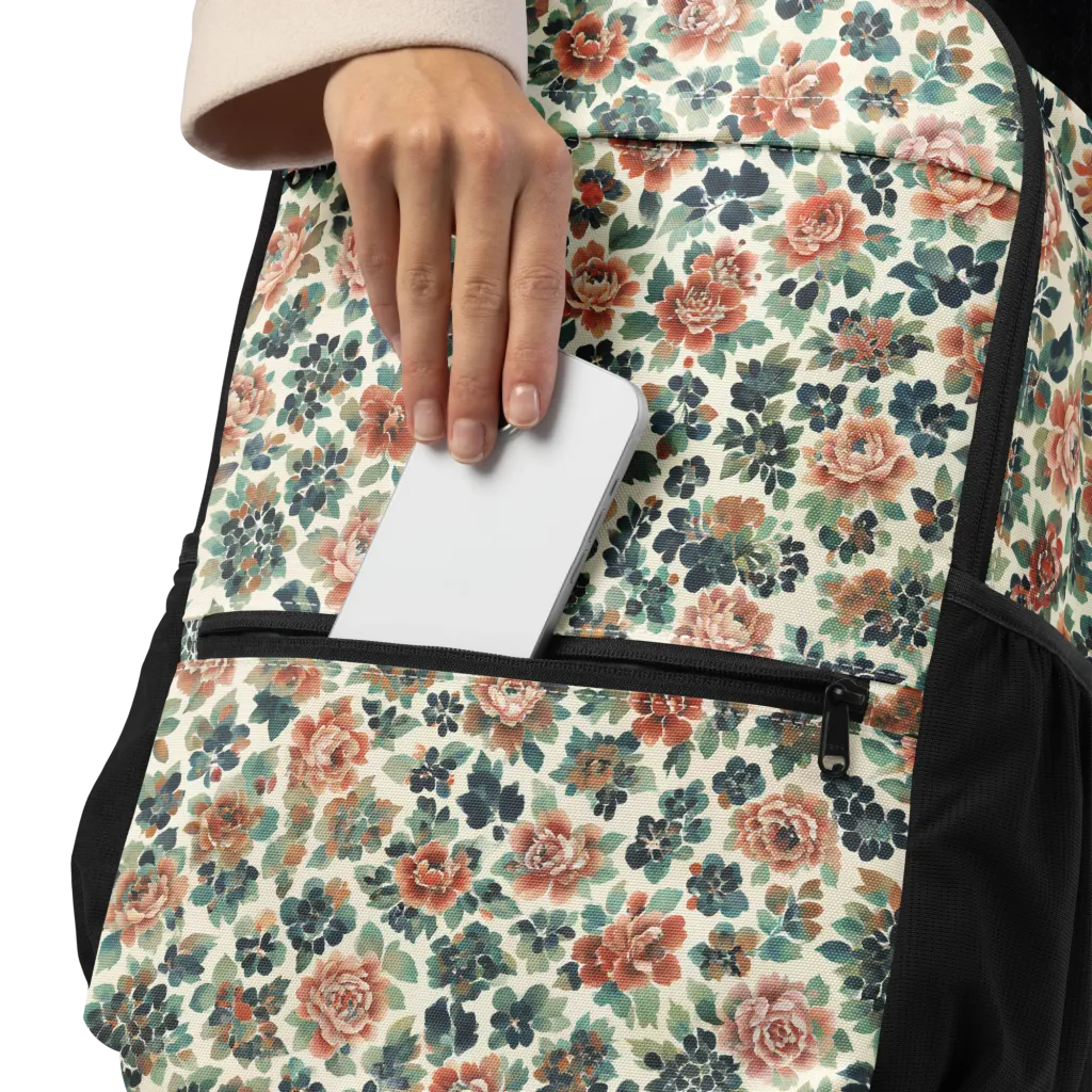 Twilight Rose Garden on Utility Backpack — Product details