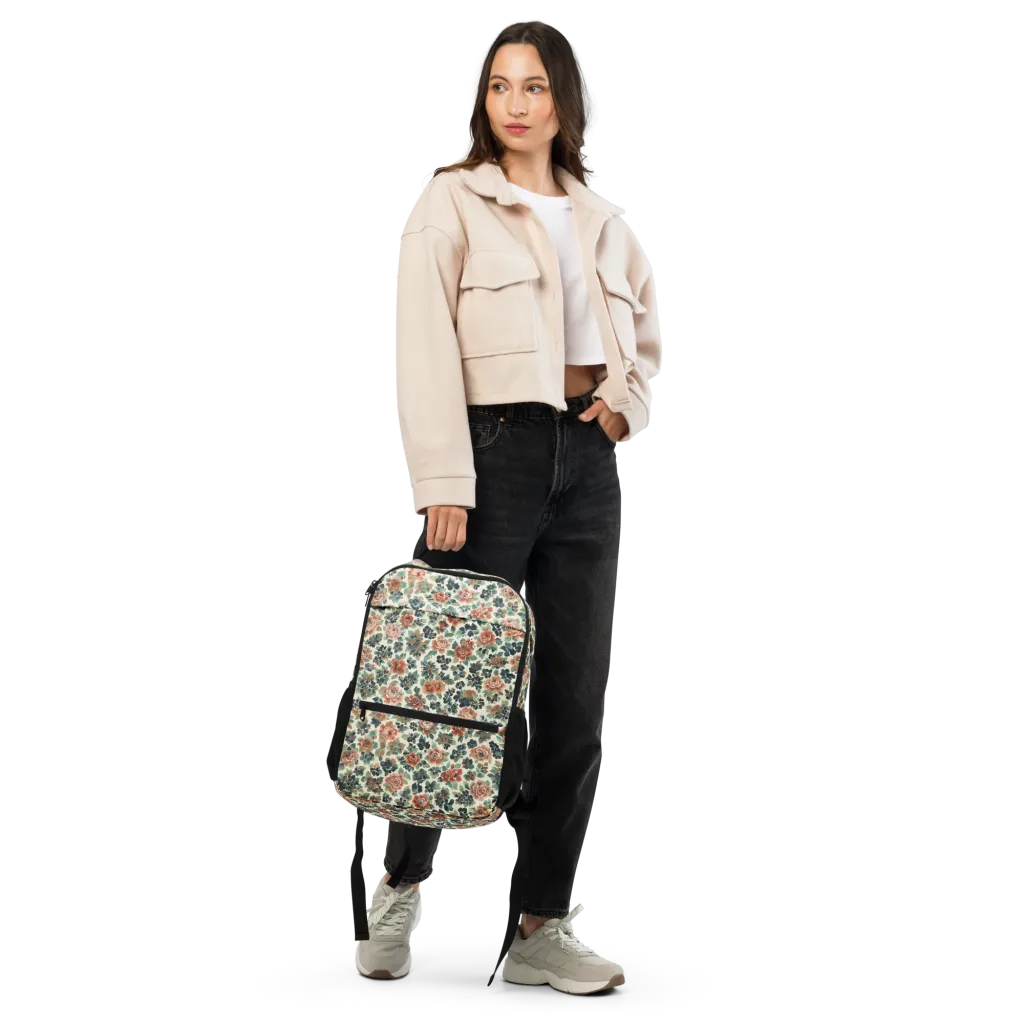 Twilight Rose Garden on Utility Backpack — Front