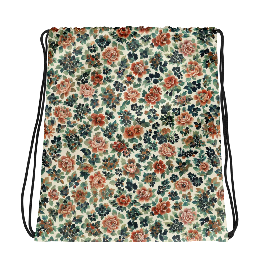 Twilight Rose Garden on Drawstring Bag — Photo