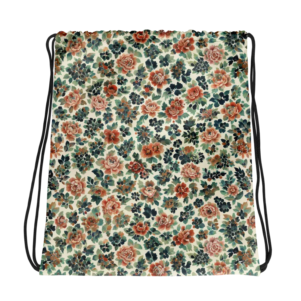 Twilight Rose Garden on Drawstring Bag — Photo