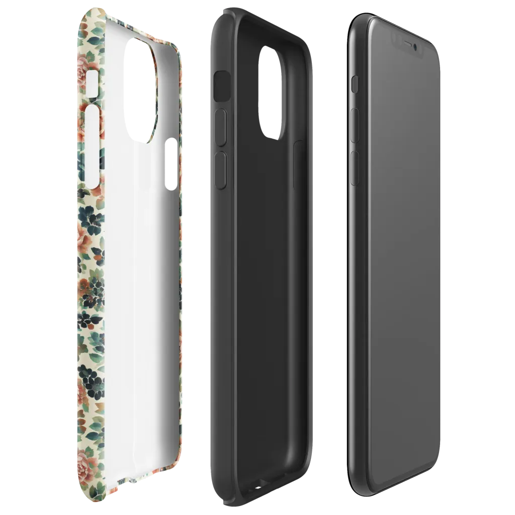 Twilight Rose Garden on Tough Case for iPhone® — Right