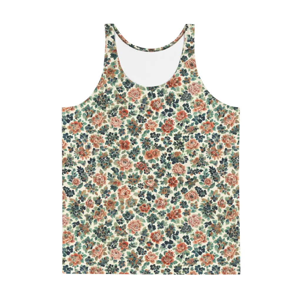 Twilight Rose Garden on Men's Tank Top — Front