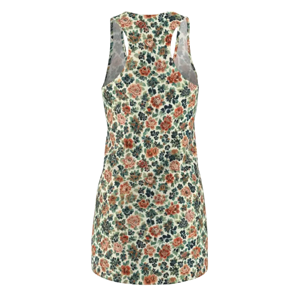 Twilight Rose Garden on Racerback Dress — Back