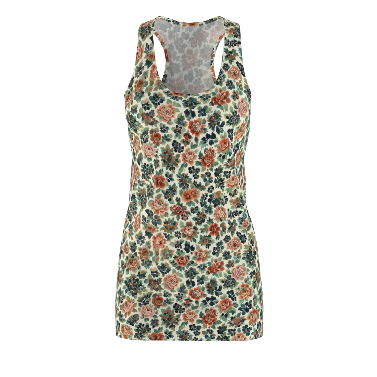 Twilight Rose Garden on Racerback Dress — Front