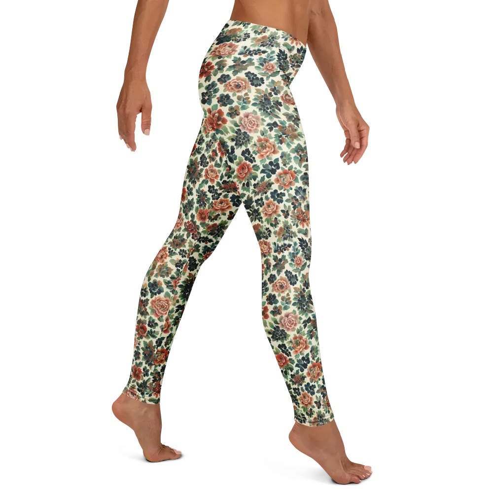 Twilight Rose Garden on Leggings — Right
