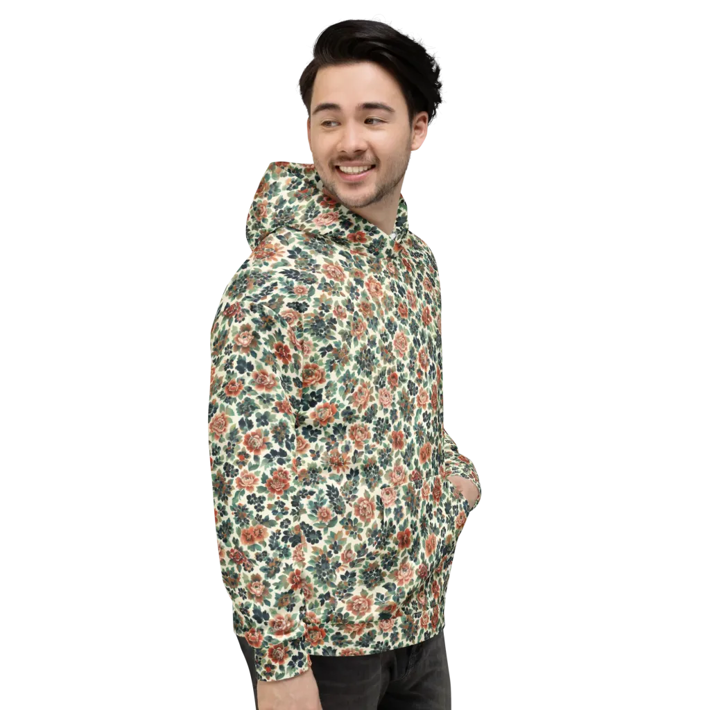 Twilight Rose Garden on Hoodie — Right