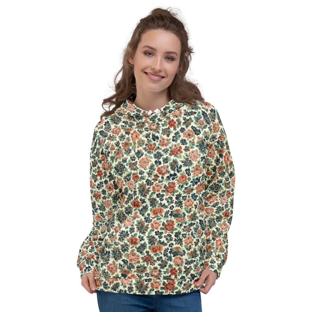 Twilight Rose Garden on Hoodie — Front