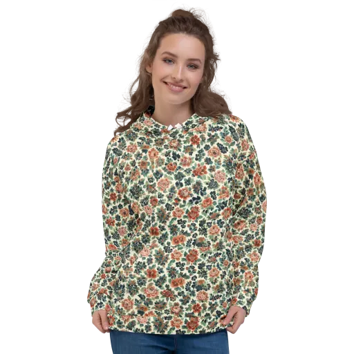 Twilight Rose Garden on a Hoodie