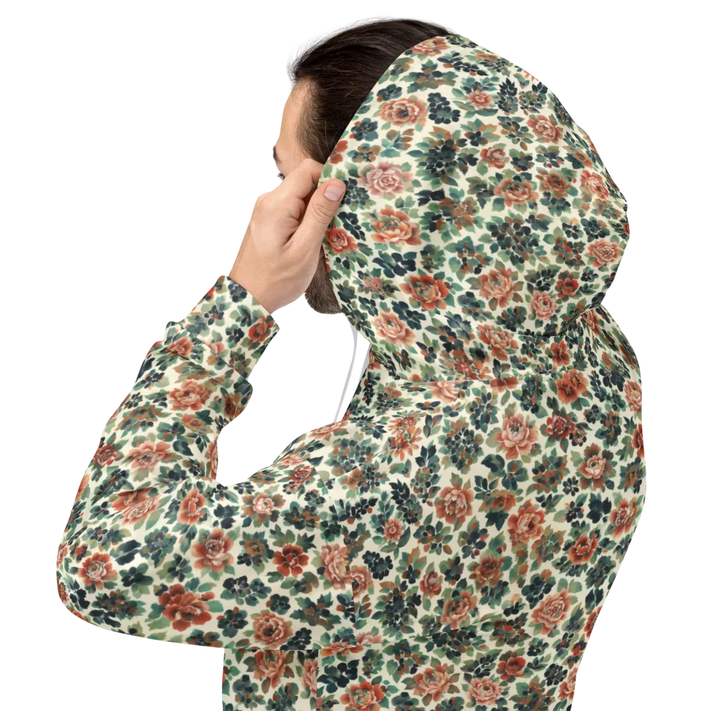 Twilight Rose Garden on Hoodie — Back