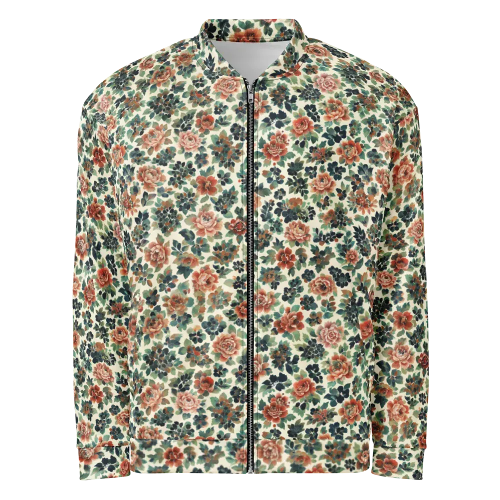 Twilight Rose Garden on Bomber Jacket — Front