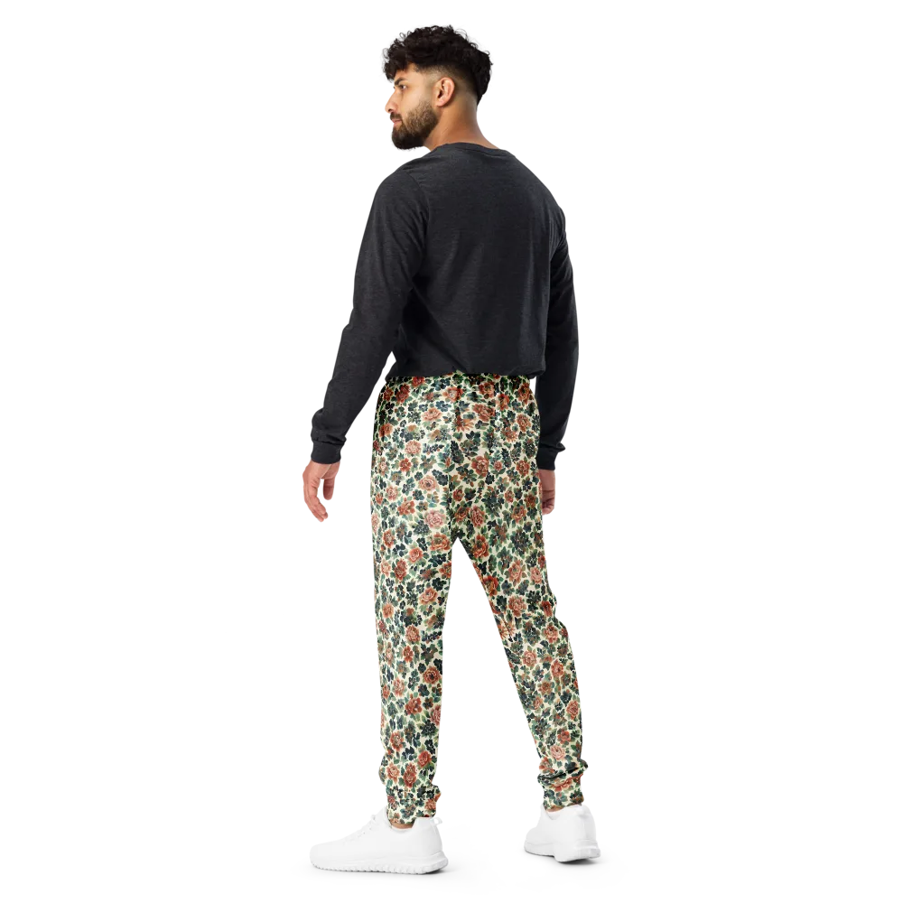 Twilight Rose Garden on Men's Joggers — Back