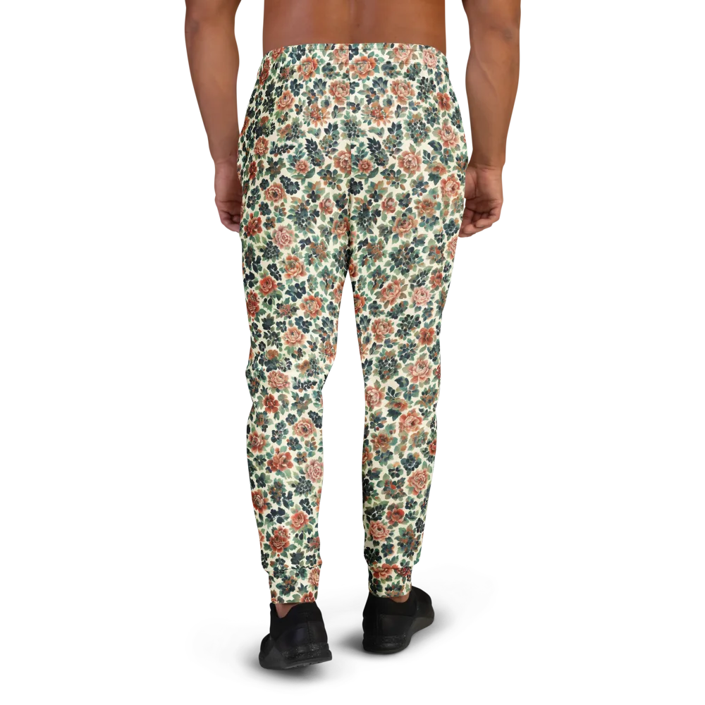 Twilight Rose Garden on Men's Joggers — Back