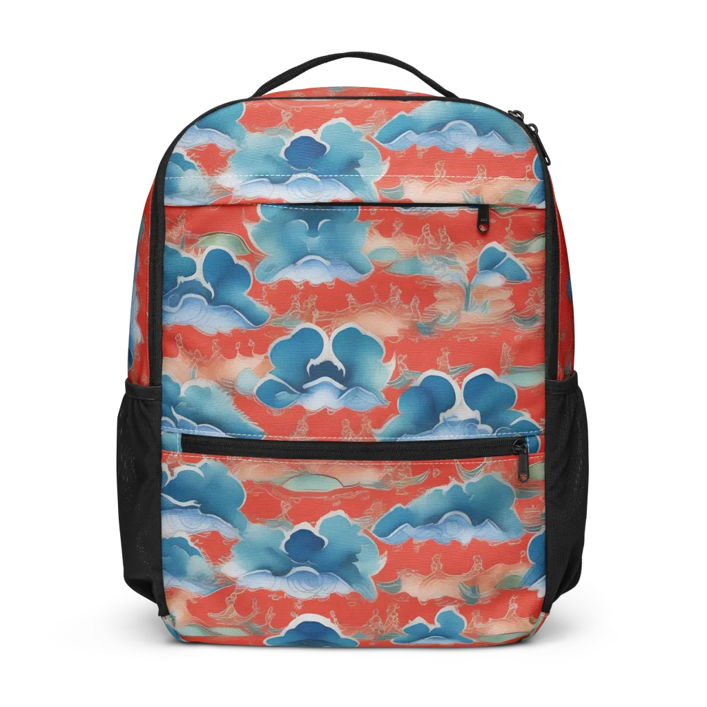 Vermilion Cloudscape on Utility Backpack — Front