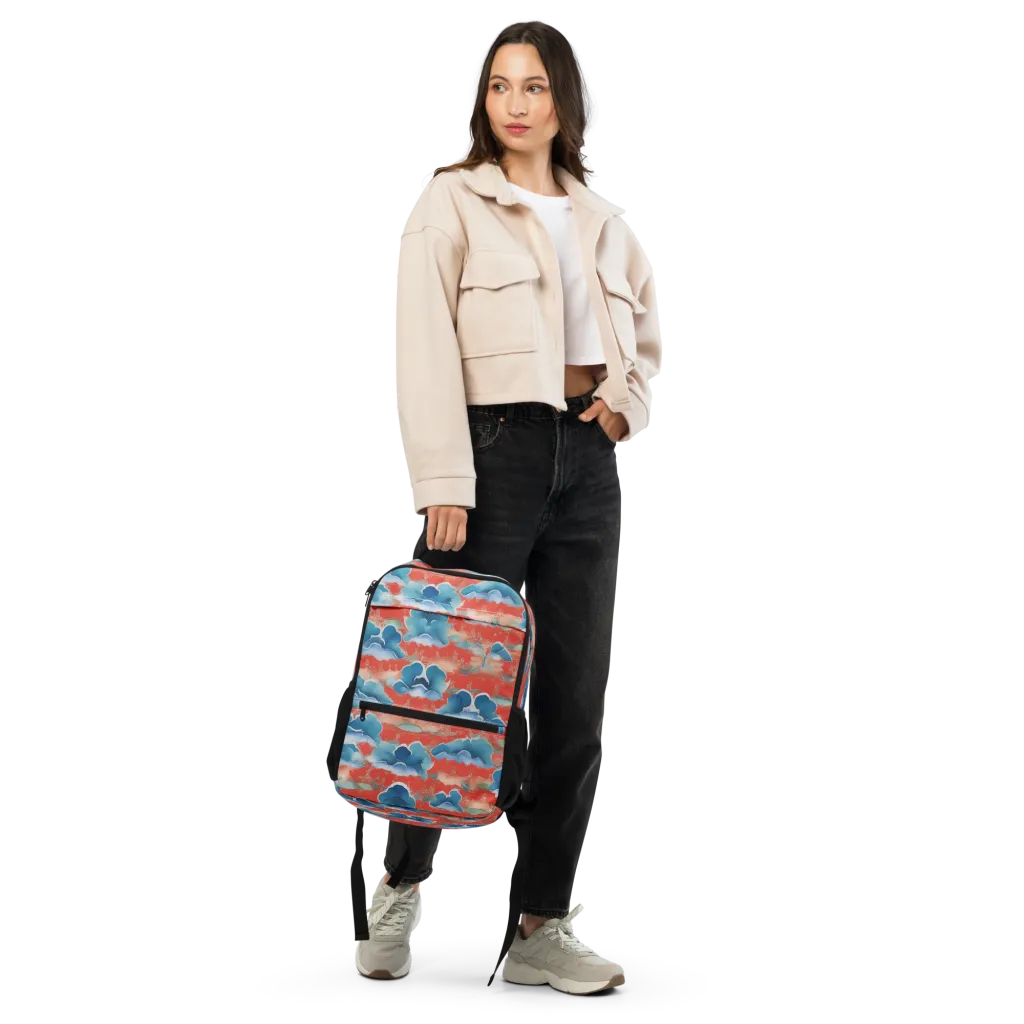 Vermilion Cloudscape on Utility Backpack — Front