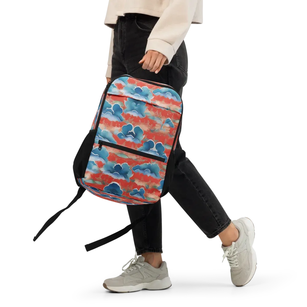Vermilion Cloudscape on Utility Backpack — Front