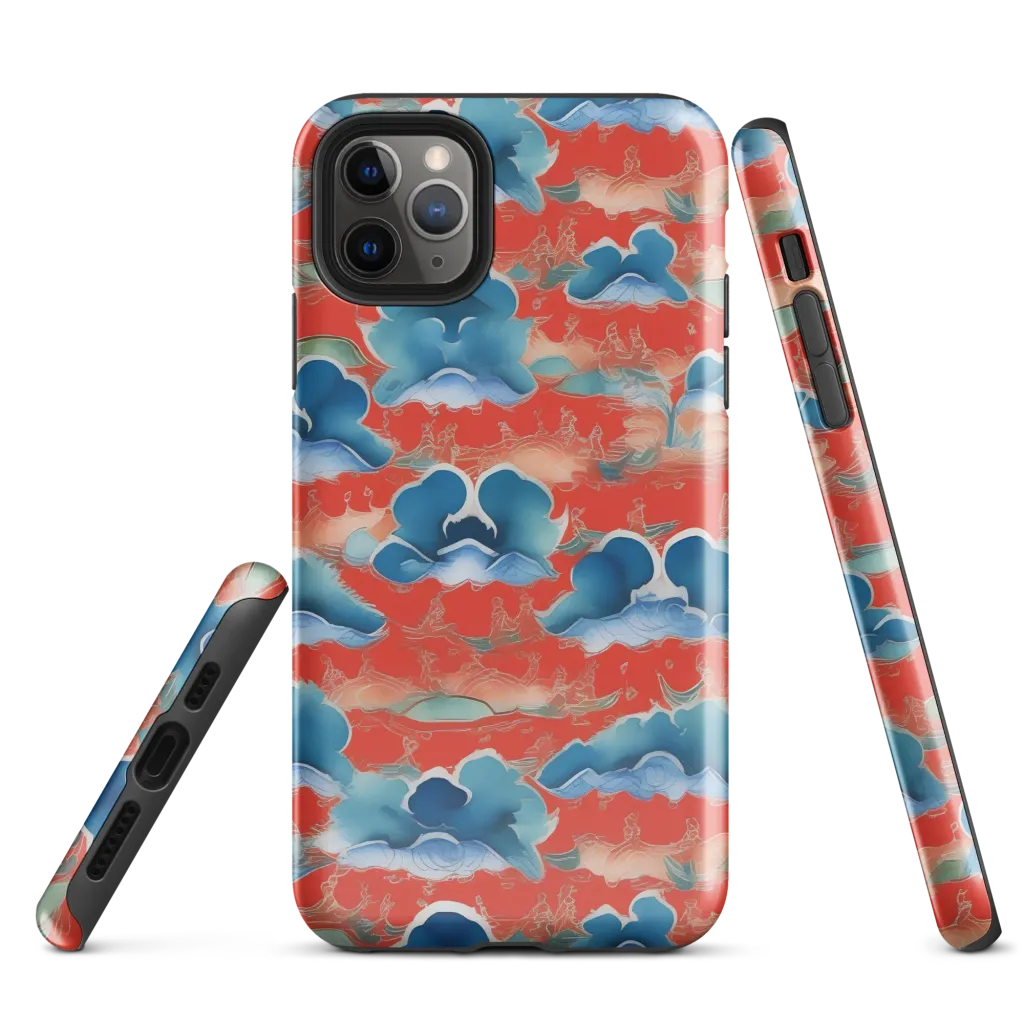 Vermilion Cloudscape on Tough Case for iPhone® — Front
