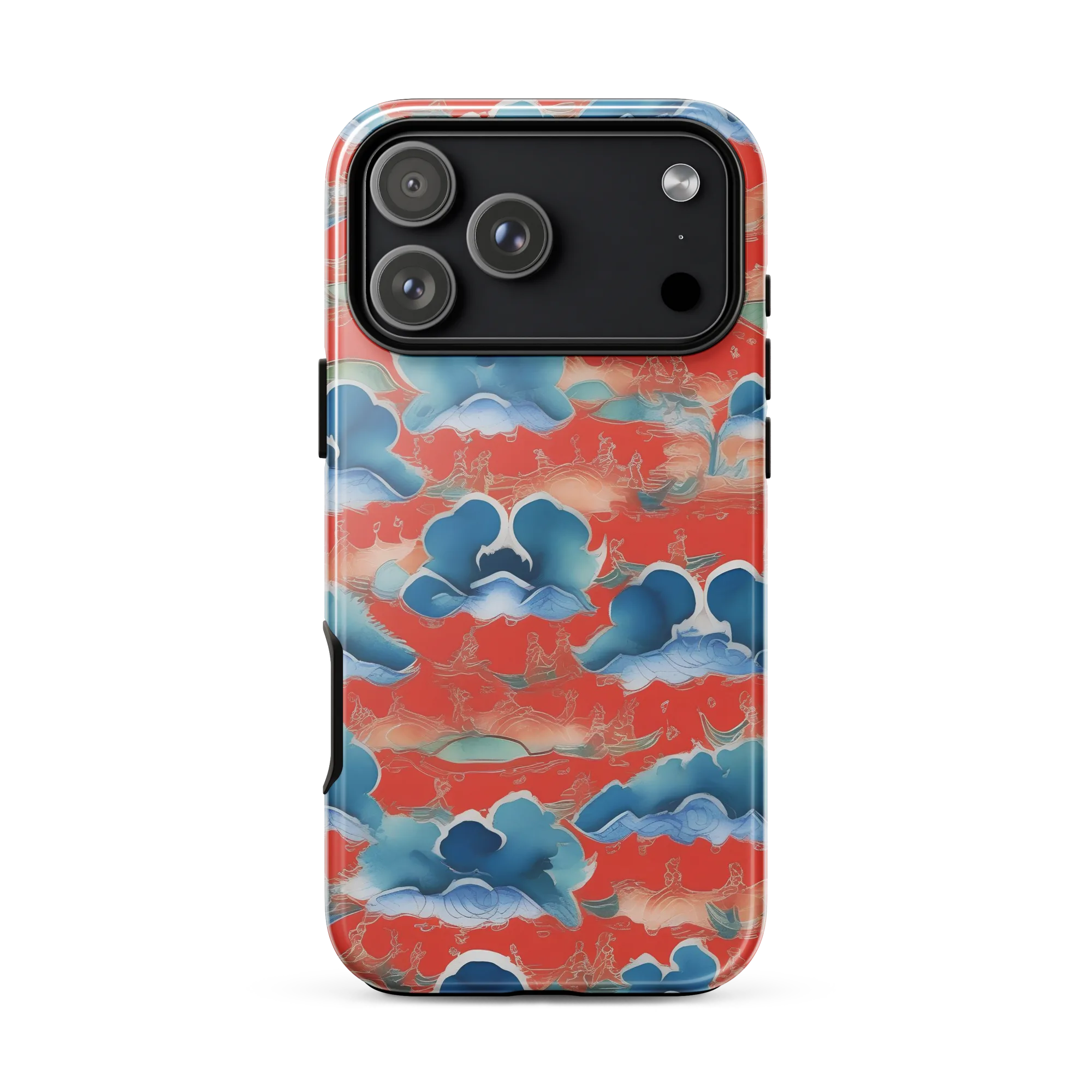 Vermilion Cloudscape on Tough Case for iPhone® — Front