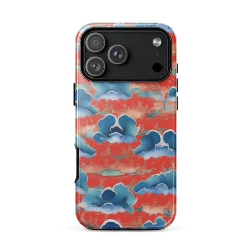 Vermilion Cloudscape on a Tough Case for iPhone®