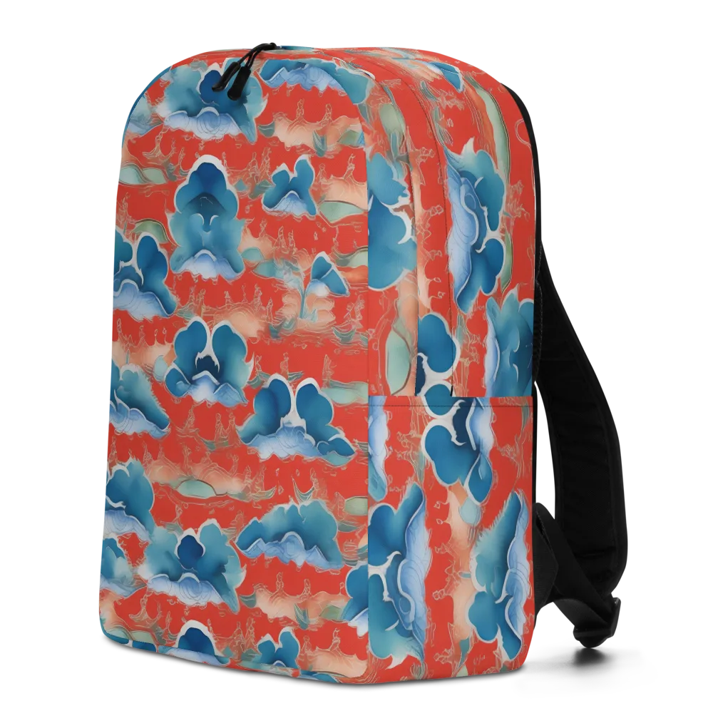 Vermilion Cloudscape on Minimalist Backpack — Left