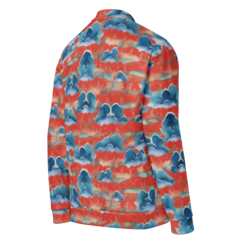 Vermilion Cloudscape on Bomber Jacket — Right Back