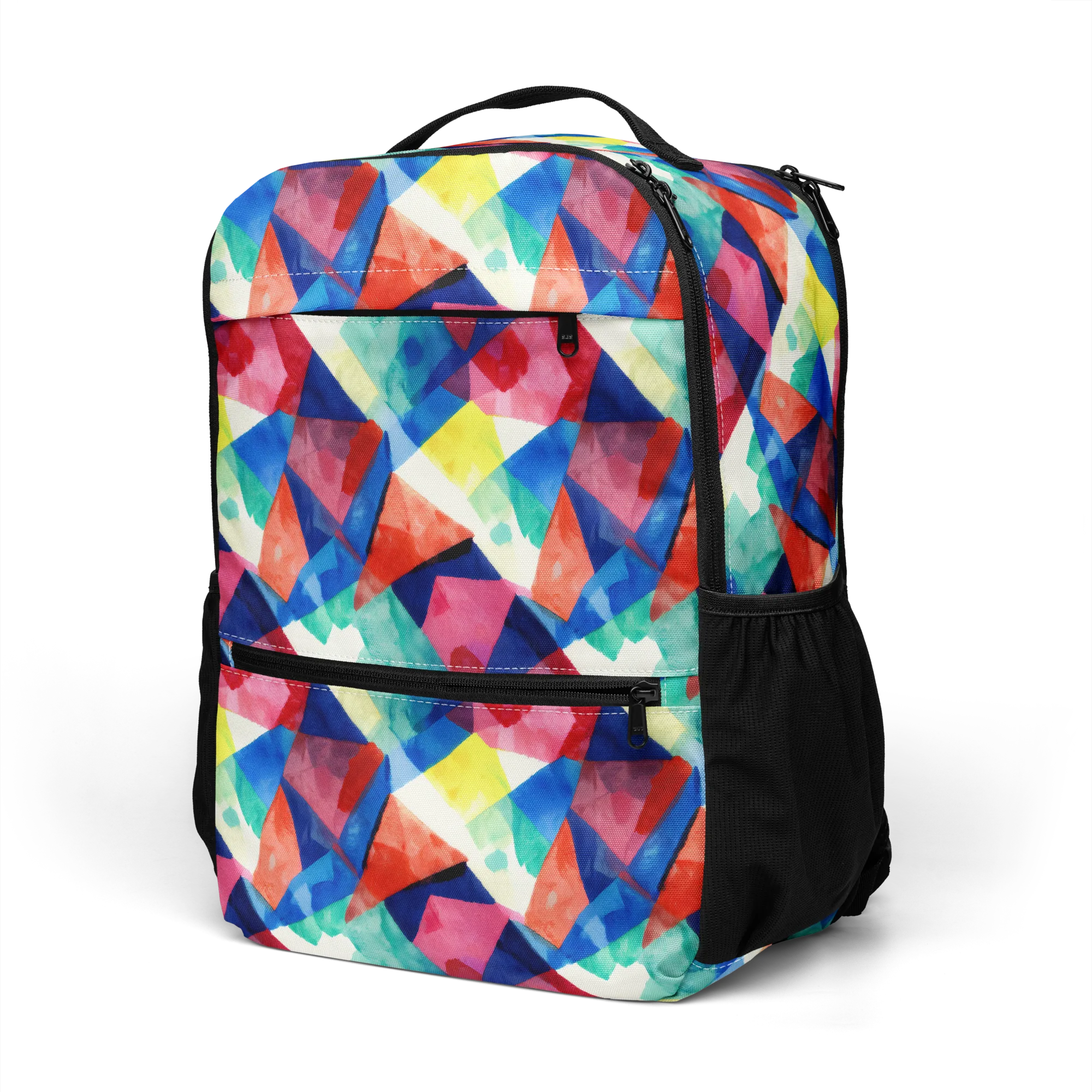 Chromatic Collage on Utility Backpack — Left Front