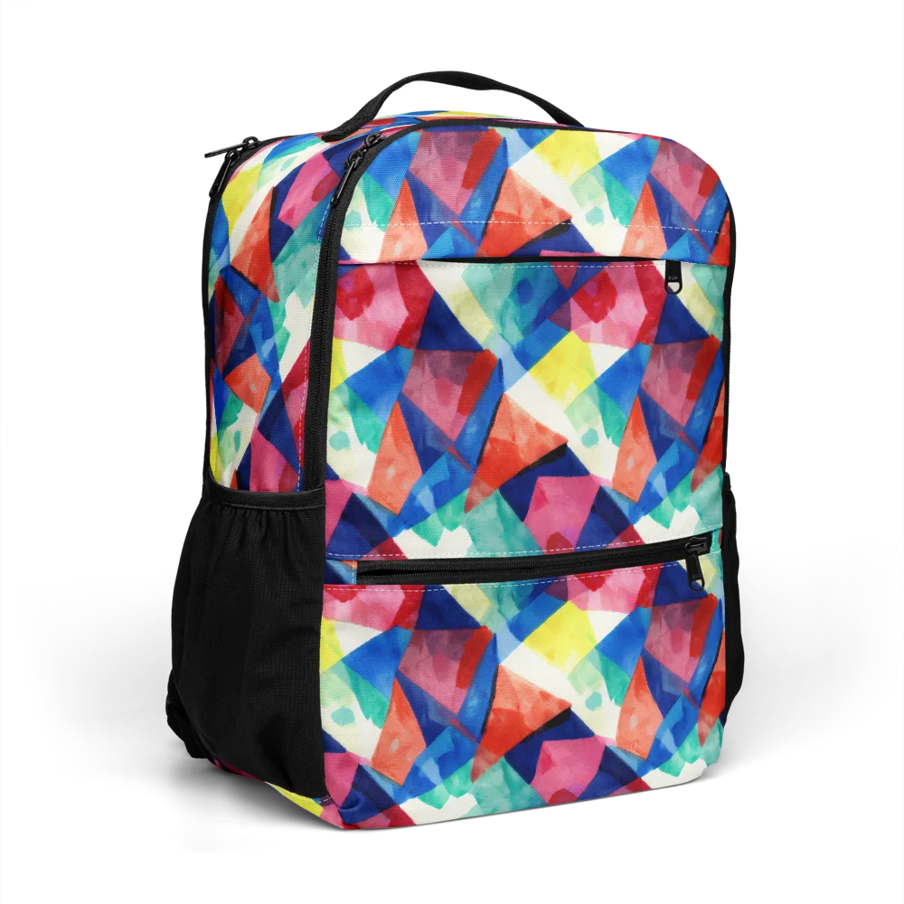 Chromatic Collage on Utility Backpack — Right Front