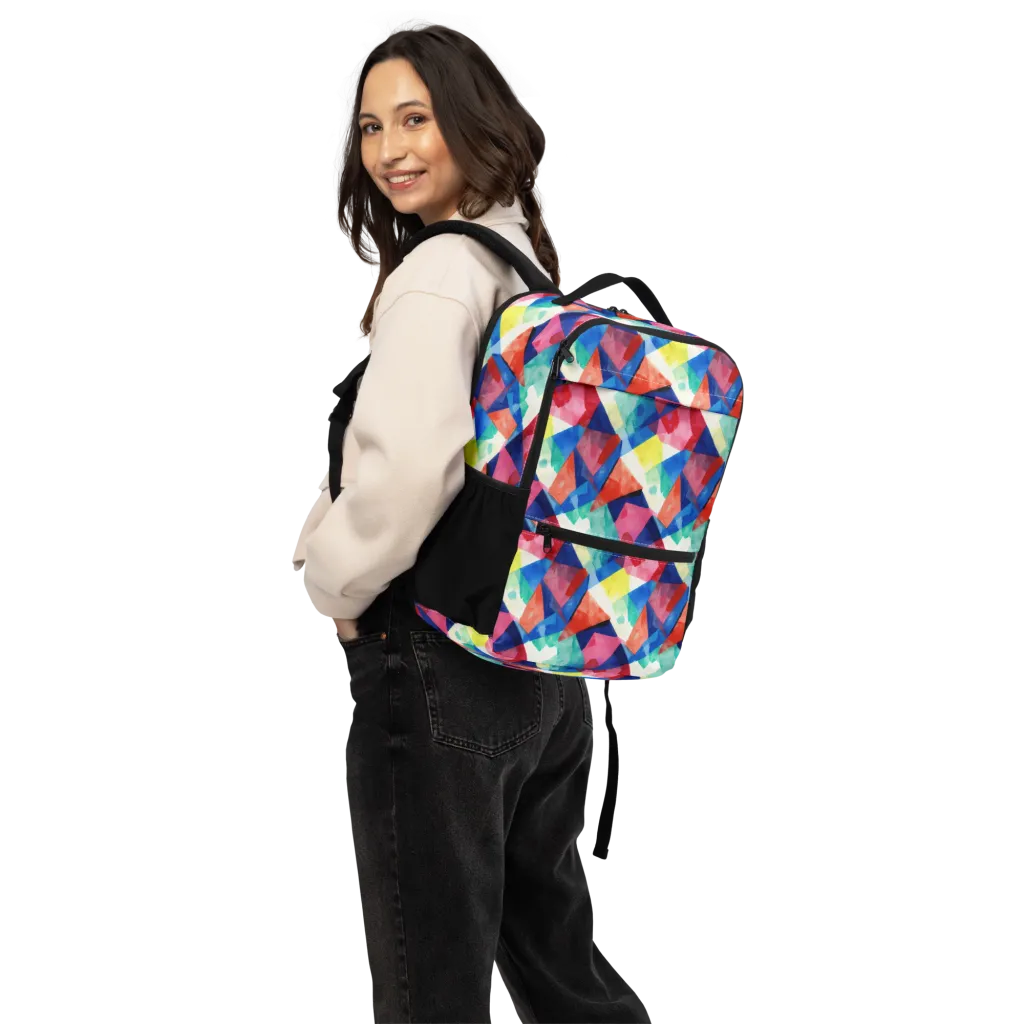 Chromatic Collage on Utility Backpack — Back