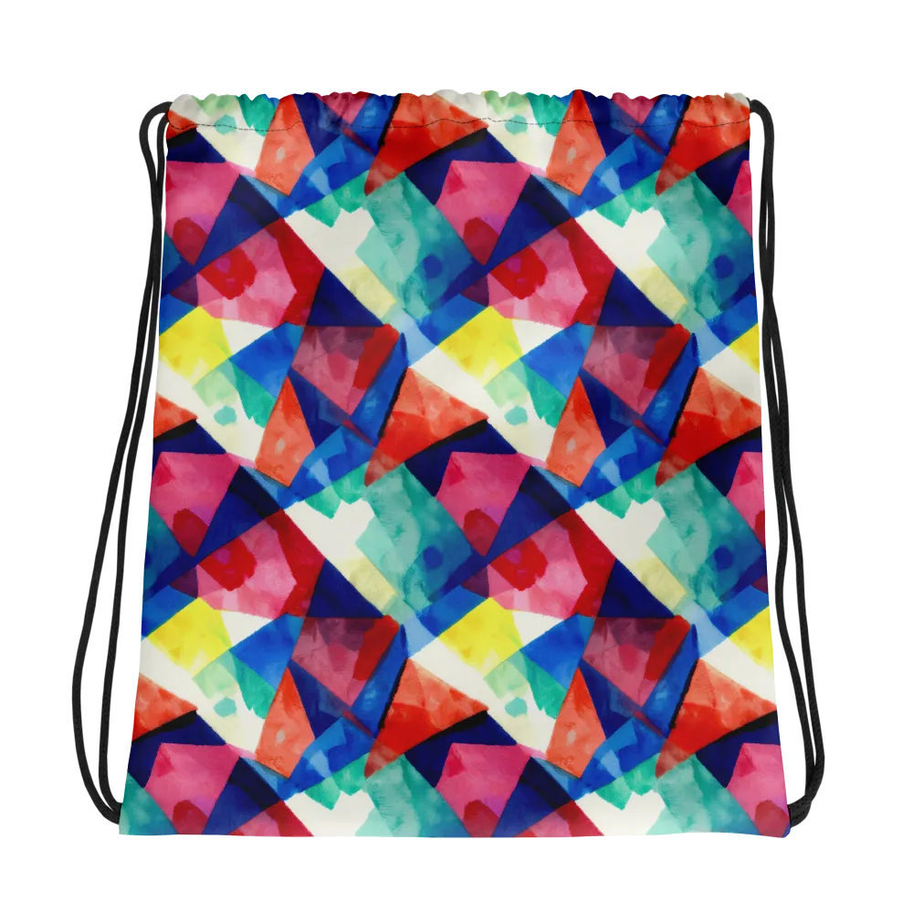 Chromatic Collage on Drawstring Bag — Photo