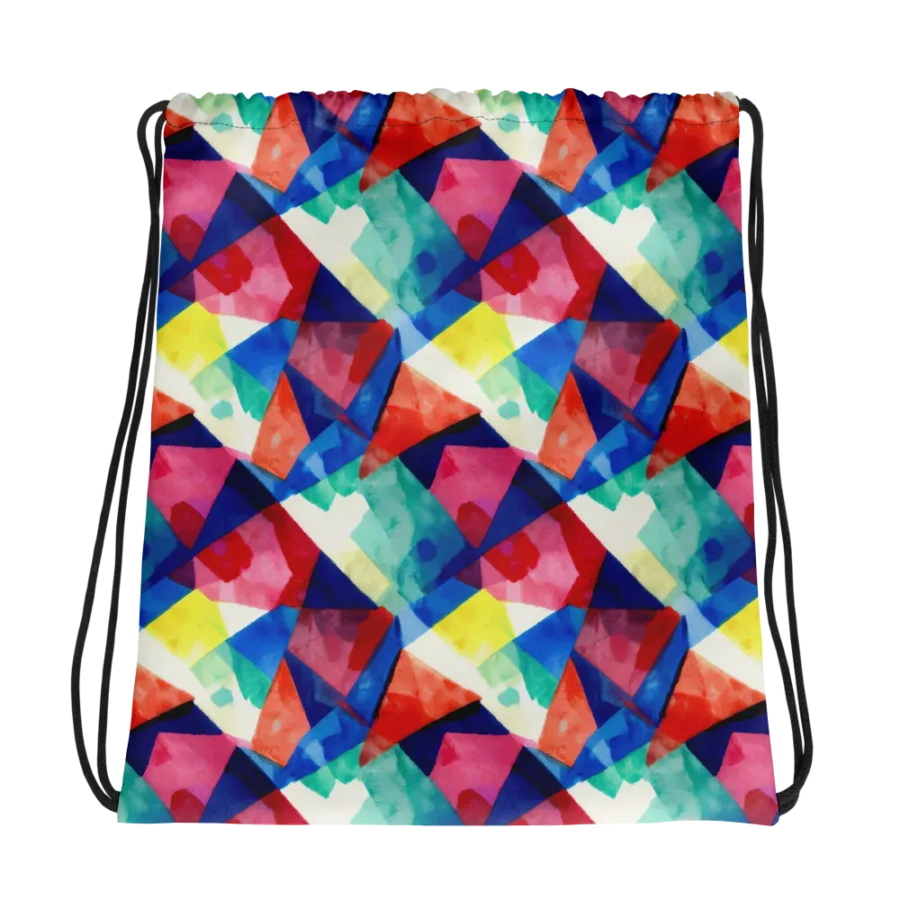 Chromatic Collage on Drawstring Bag — Photo