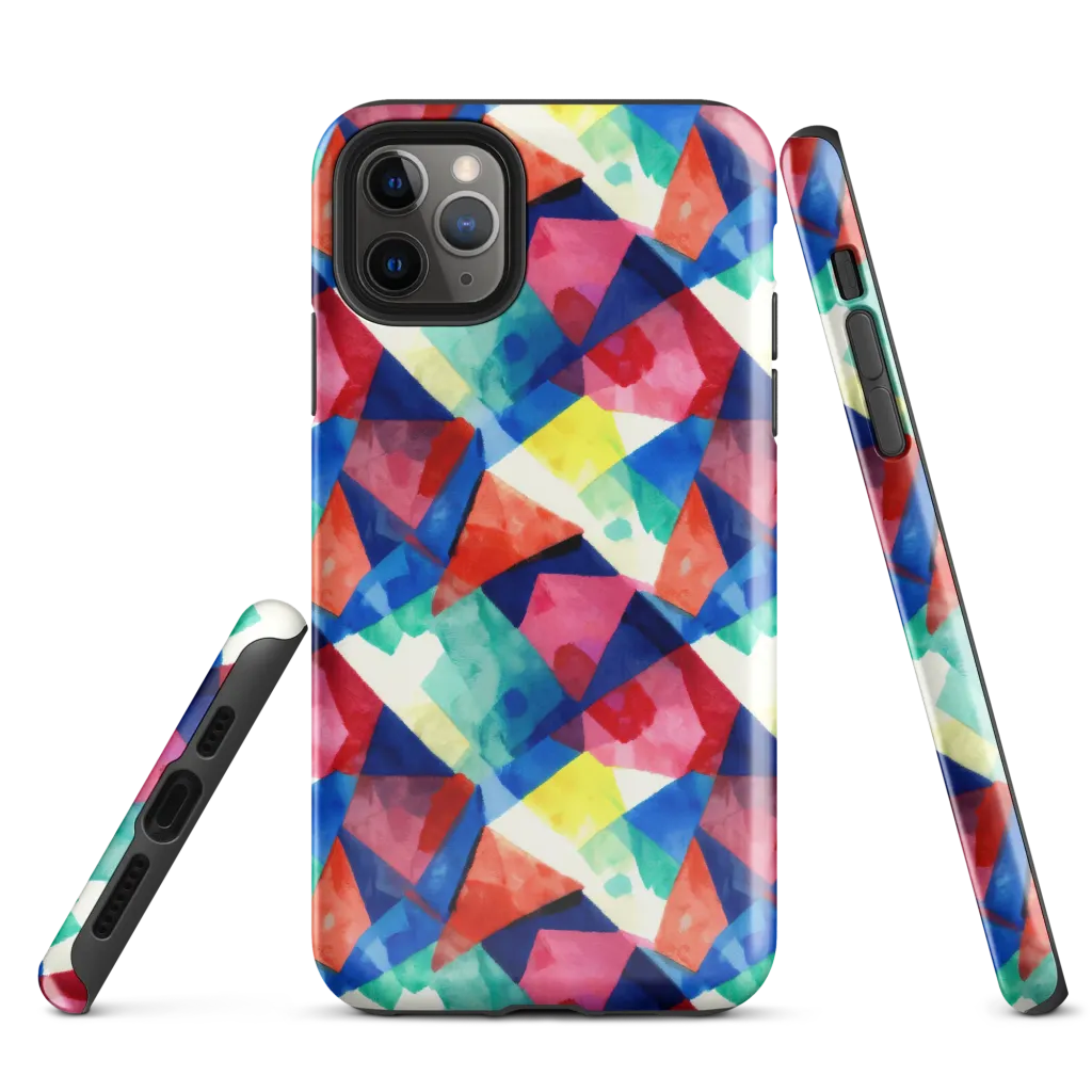 Chromatic Collage on Tough Case for iPhone® — Front
