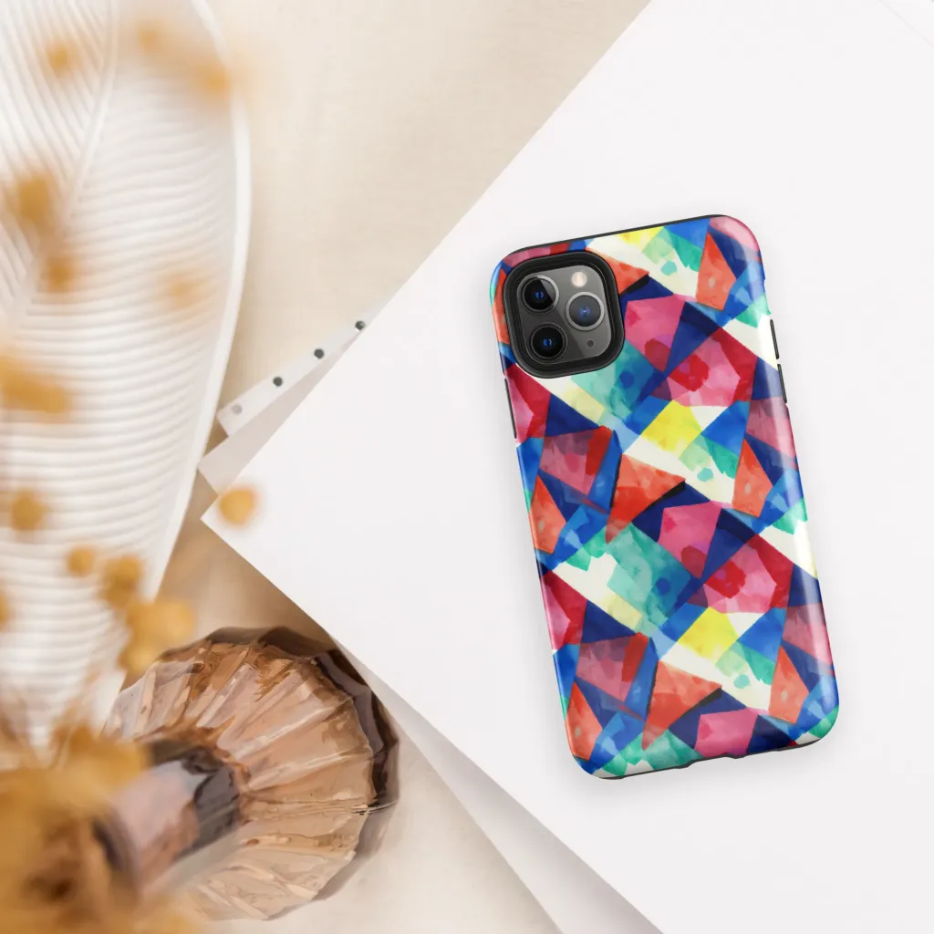 Chromatic Collage on Tough Case for iPhone® — Front