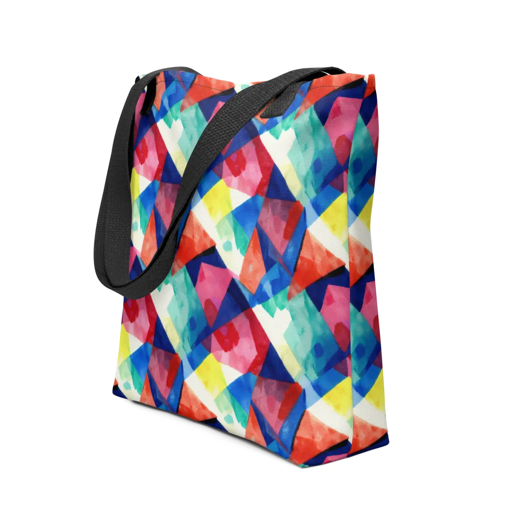 Chromatic Collage on Tote Bag — Front