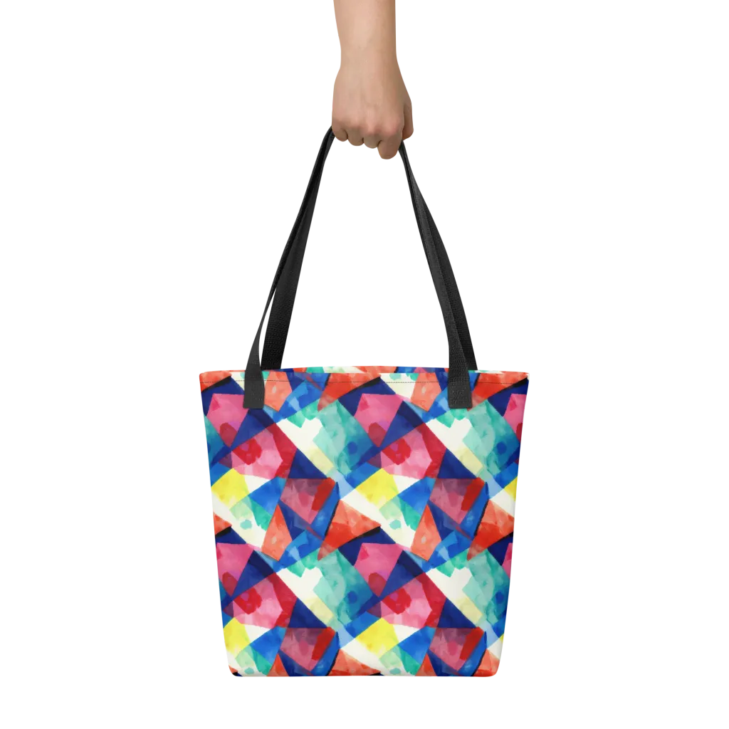 Chromatic Collage on Tote Bag — Front