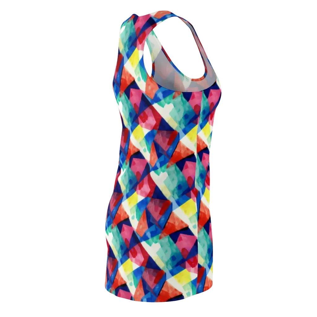 Chromatic Collage on Racerback Dress — Back Side