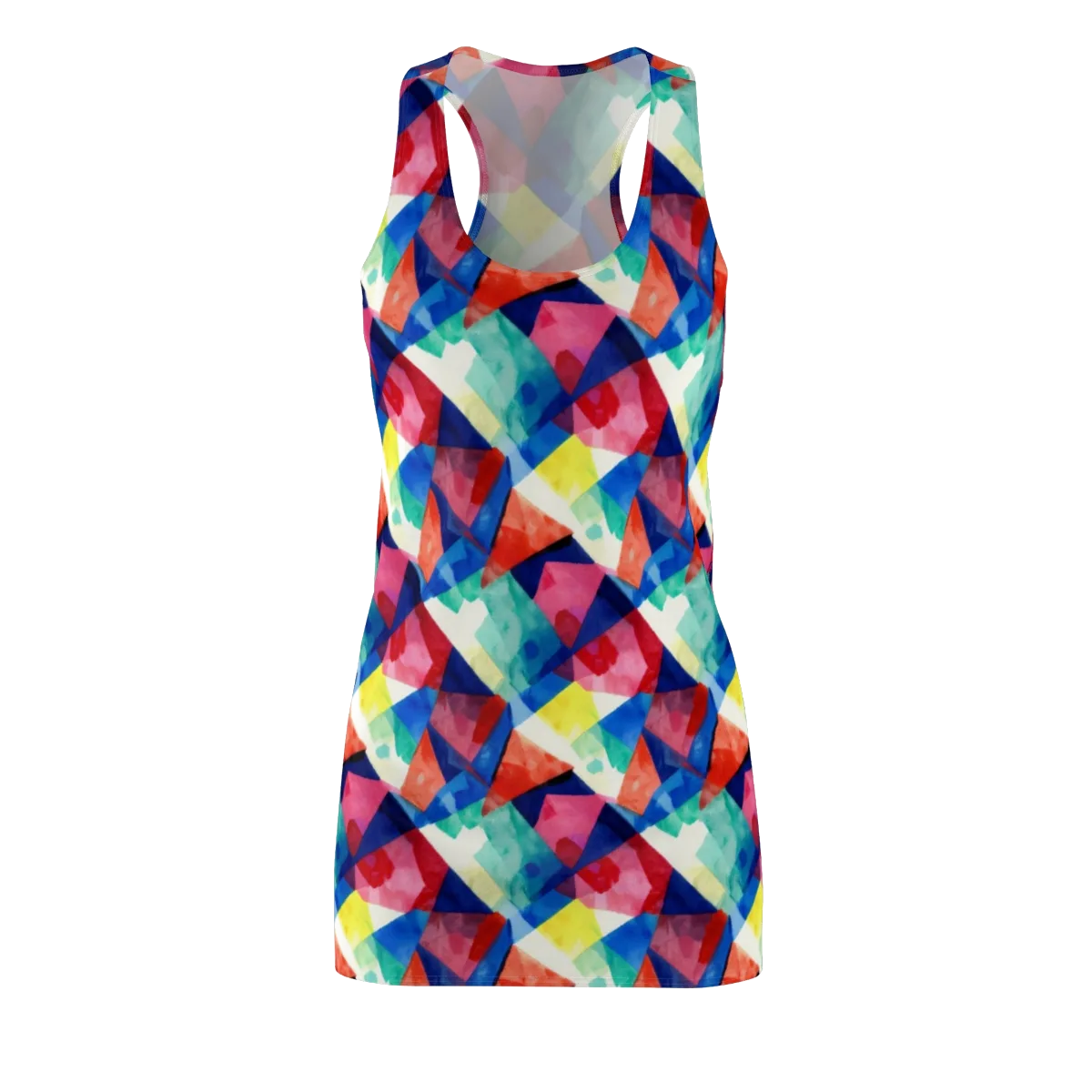 Chromatic Collage on Racerback Dress — Front