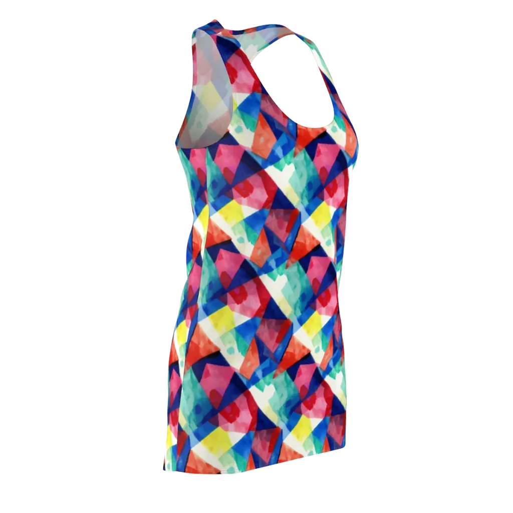 Chromatic Collage on Racerback Dress — Front Side