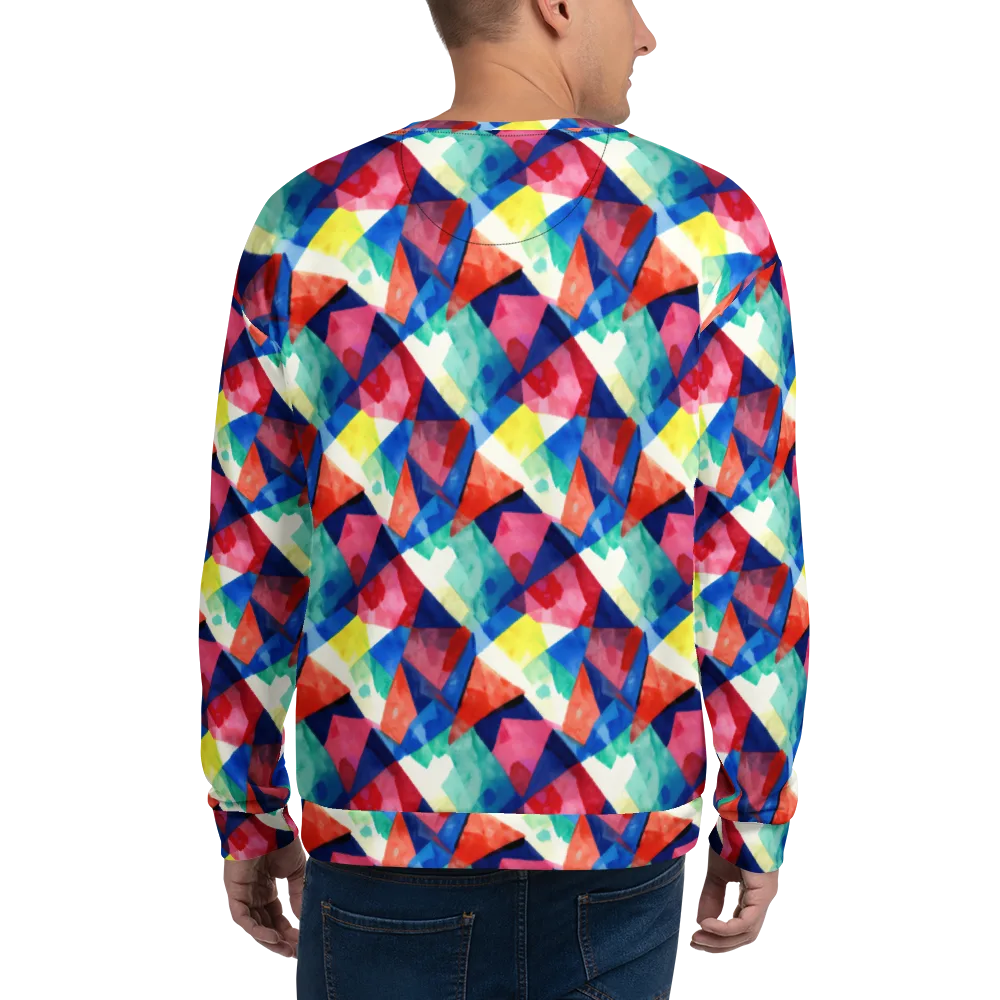 Chromatic Collage on Sweatshirt — Back